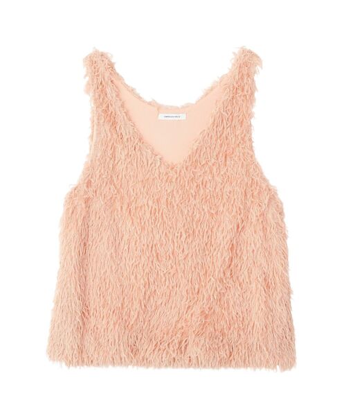 AMERICAN HOLIC（アメリカンホリック）の「【選べる丈】フェザーVネックベスト（ベスト・レディース・アイボリー/ライトブルー/チャコールグレー/オレンジ・L/M）」の22枚目の写真