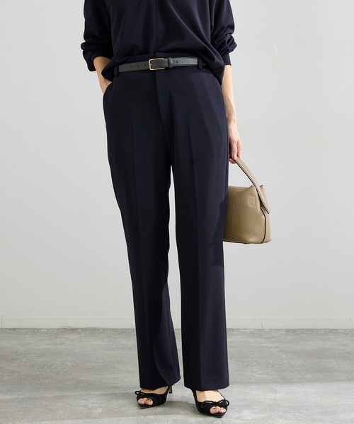 IENA(イエナ)の「《セットアップ対応/》カットジョーゼットスティックパンツ(スラックス・レディース・ブラック/ネイビー・38/36/34)」の15枚目の写真