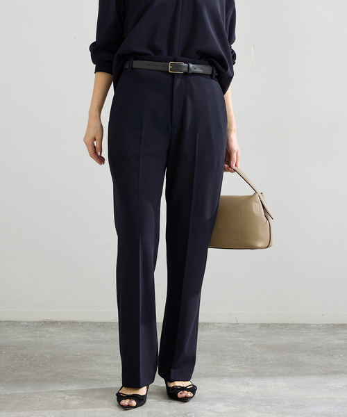 IENA(イエナ)の「《セットアップ対応/》カットジョーゼットスティックパンツ(スラックス・レディース・ブラック/ネイビー・38/36/34)」の16枚目の写真