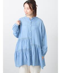 Samansa Mos2（サマンサ モスモス）の「2WAYシアーティアードチュニック（シャツ/ブラウス）」