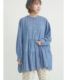 Samansa Mos2（サマンサ モスモス）の「2WAYシアーティアードチュニック（シャツ/ブラウス）」