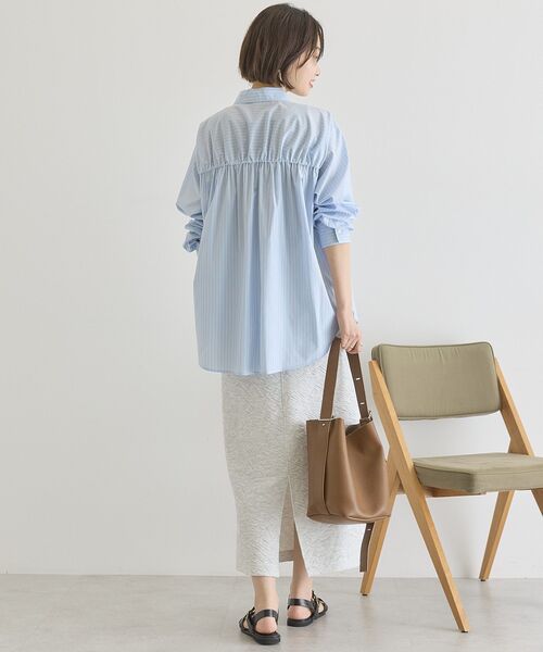 AMERICAN HOLIC（アメリカンホリック）の「フクレジャガードタイトスカート（スカート・レディース・ブラウン/グレー系その他/ダークネイビー・L/M）」の9枚目の写真