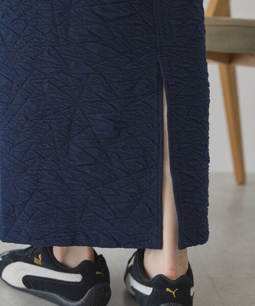 AMERICAN HOLIC（アメリカンホリック）の「フクレジャガードタイトスカート（スカート・レディース・ブラウン/グレー系その他/ダークネイビー・L/M）」の15枚目の写真