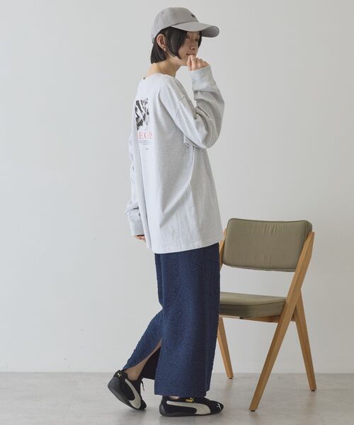 AMERICAN HOLIC（アメリカンホリック）の「フクレジャガードタイトスカート（スカート・レディース・ブラウン/グレー系その他/ダークネイビー・L/M）」の17枚目の写真