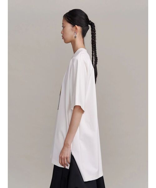 UN3D.（アンスリード）の「STRATUM ART PRINT T-SH / ストレイタムアートプリントTシャツ（Tシャツ/カットソー・レディース・ブラック/ホワイト・38/36）」の9枚目の写真