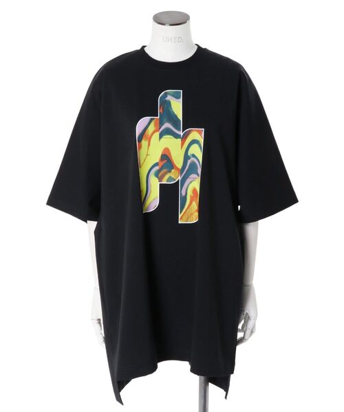 UN3D.（アンスリード）の「STRATUM ART PRINT T-SH / ストレイタムアートプリントTシャツ（Tシャツ/カットソー・レディース・ブラック/ホワイト・38/36）」の14枚目の写真