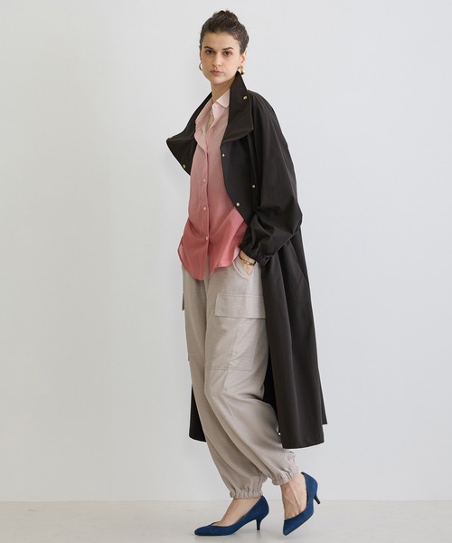 NICOLE white（ニコルホワイト）の「２WAYスタンドコート（その他アウター・レディース・チャコールグレー/ベージュ/サックスブルー・FREE）」の13枚目の写真