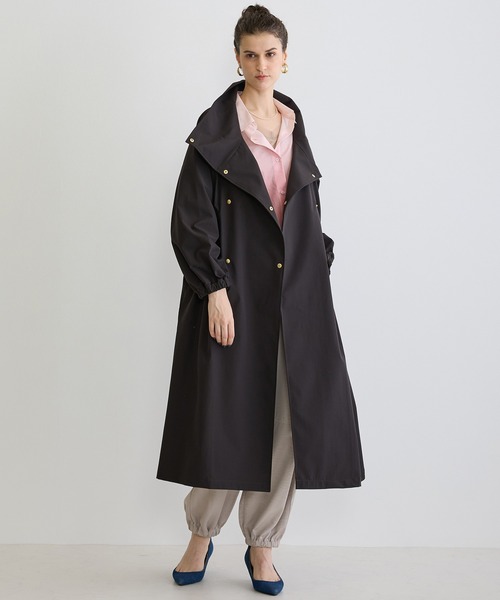 NICOLE white（ニコルホワイト）の「２WAYスタンドコート（その他アウター・レディース・チャコールグレー/ベージュ/サックスブルー・FREE）」の14枚目の写真