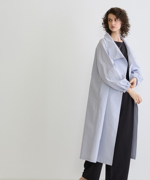 NICOLE white（ニコルホワイト）の「２WAYスタンドコート（その他アウター・レディース・チャコールグレー/ベージュ/サックスブルー・FREE）」の17枚目の写真