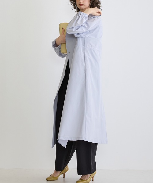 NICOLE white（ニコルホワイト）の「２WAYスタンドコート（その他アウター・レディース・チャコールグレー/ベージュ/サックスブルー・FREE）」の19枚目の写真