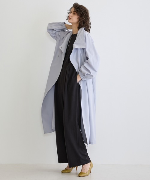 NICOLE white（ニコルホワイト）の「２WAYスタンドコート（その他アウター・レディース・チャコールグレー/ベージュ/サックスブルー・FREE）」の22枚目の写真