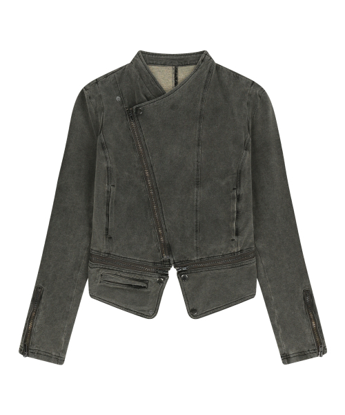 OJOS(オホス)の「Detachable Span Denim Jacket / Khaki(デニムジャケット・レディース・その他・1/2/3)」の2枚目の写真