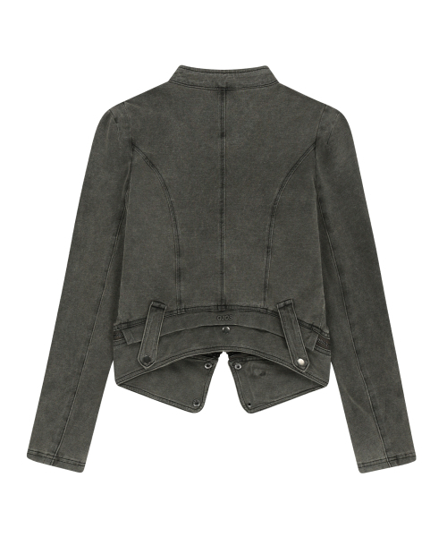 OJOS(オホス)の「Detachable Span Denim Jacket / Khaki(デニムジャケット・レディース・その他・1/2/3)」の3枚目の写真