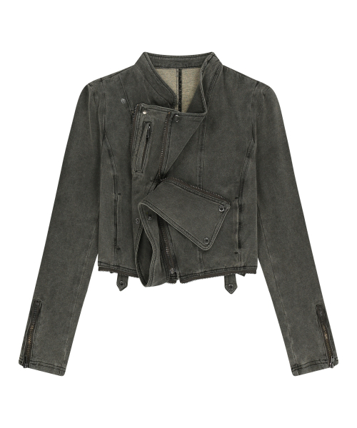 OJOS(オホス)の「Detachable Span Denim Jacket / Khaki(デニムジャケット・レディース・その他・1/2/3)」の4枚目の写真