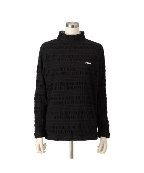 FILA（フィラ）の「FILA UVあったかふんわりデザイントップス（ニット/セーター・レディース・グレイッシュブルー/オフホワイト/ブラック・LARGE/MEDIUM/3L/LL）」の13枚目の写真