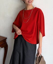 Chez toi | 梨地ヤッコスリーブプルオーバー(Tシャツ/カットソー)