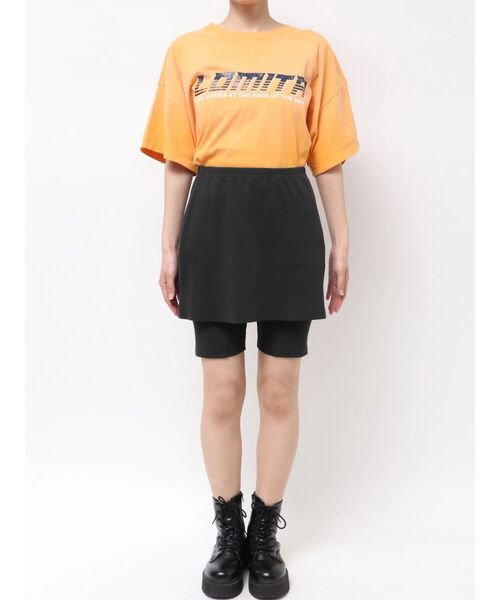 Ungrid（アングリッド）の「レイヤードデザインテレコサイクルパンツ（その他パンツ・レディース・ライトグレー/ブラック・FREE）」の3枚目の写真