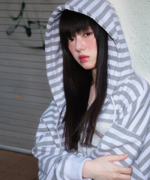 ROSEFRANTZ（ロゼフランツ）の「Patch Stripe Hood Zip-Up [Ivory]（パーカー・レディース・アイボリー・OS）」の14枚目の写真