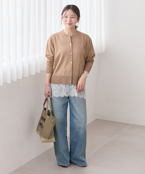 JOURNAL STANDARD(ジャーナルスタンダード)の「レースヘムシアータンク(Tシャツ/カットソー・レディース・ホワイト/ブラック・FREE)」の3枚目の写真