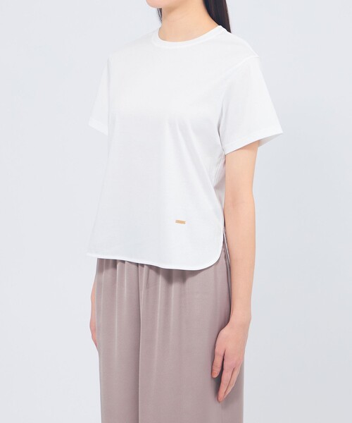 EPOCA(エポカ)の「ベーシックTシャツ(Tシャツ/カットソー・レディース・ブルー系その他7/オフホワイト/ブラック・40)」の8枚目の写真
