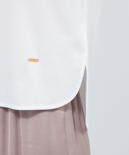 EPOCA(エポカ)の「ベーシックTシャツ(Tシャツ/カットソー・レディース・ブルー系その他7/オフホワイト/ブラック・40)」の11枚目の写真