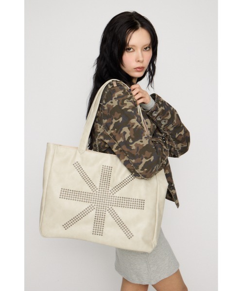 LAGUA GEM（ラグアジェム）の「UNION JACK TOTE バッグ（トートバッグ・レディース・アイボリー/ライトブルー・FREE）」の8枚目の写真