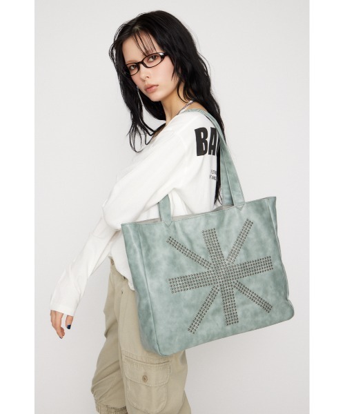 LAGUA GEM（ラグアジェム）の「UNION JACK TOTE バッグ（トートバッグ・レディース・アイボリー/ライトブルー・FREE）」の13枚目の写真