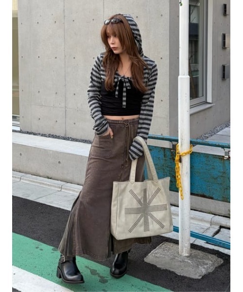LAGUA GEM（ラグアジェム）の「UNION JACK TOTE バッグ（トートバッグ・レディース・アイボリー/ライトブルー・FREE）」の14枚目の写真
