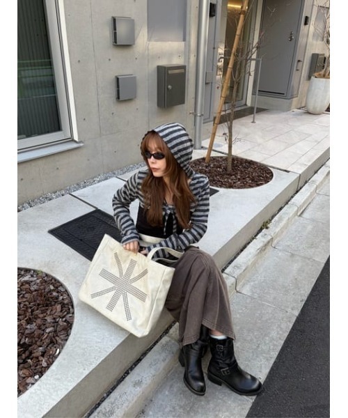 LAGUA GEM（ラグアジェム）の「UNION JACK TOTE バッグ（トートバッグ・レディース・アイボリー/ライトブルー・FREE）」の18枚目の写真
