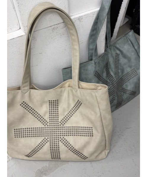 LAGUA GEM（ラグアジェム）の「UNION JACK TOTE バッグ（トートバッグ・レディース・アイボリー/ライトブルー・FREE）」の19枚目の写真