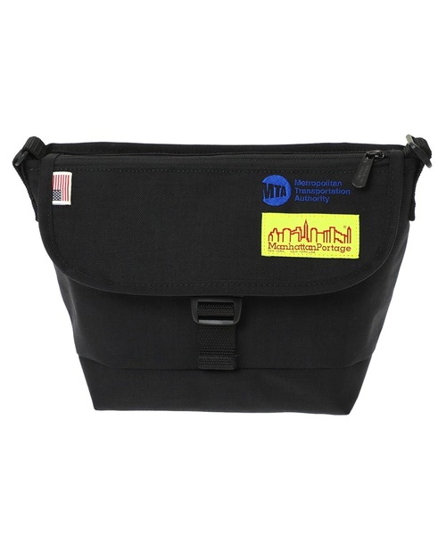 Manhattan Portage(マンハッタンポーテージ)の「Nylon Messenger Bag (XS) FZP LVL MTA(メッセンジャーバッグ・メンズ・ブラック・X-SMALL)」の6枚目の写真