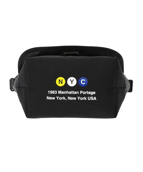 Manhattan Portage(マンハッタンポーテージ)の「Nylon Messenger Bag (XS) FZP LVL MTA(メッセンジャーバッグ・メンズ・ブラック・X-SMALL)」の4枚目の写真