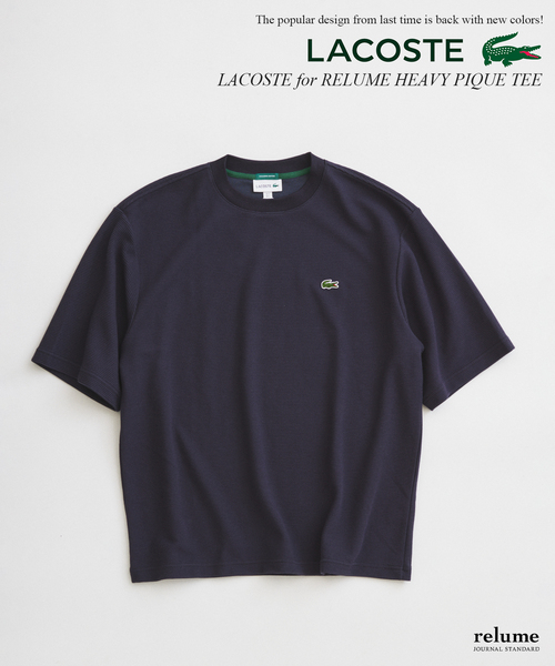 LACOSTE（ラコステ）の「LACOSTE / ラコステ 別注ヘビーピケ Tシャツ（Tシャツ/カットソー・メンズ・ピンク系その他/ブラック系その他/サファリグリーン/ブルー/グレー/ネイビー・4/3/5）」の5枚目の写真