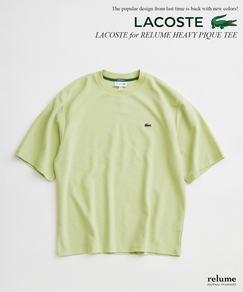 LACOSTE（ラコステ）の「LACOSTE / ラコステ 別注ヘビーピケ Tシャツ（Tシャツ/カットソー・メンズ・ピンク系その他/ブラック系その他/サファリグリーン/ブルー/グレー/ネイビー・4/3/5）」の4枚目の写真