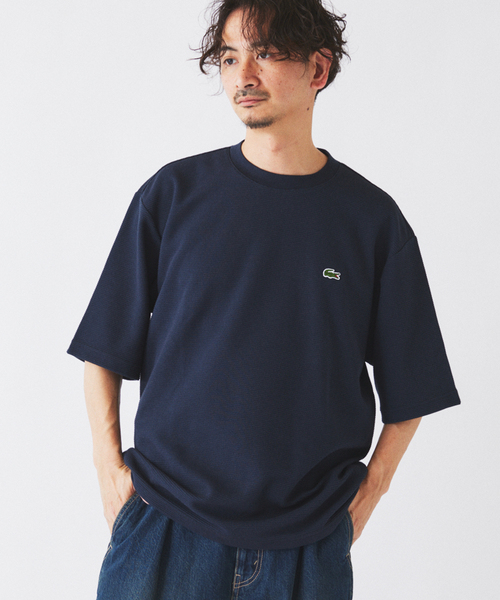 LACOSTE（ラコステ）の「LACOSTE / ラコステ 別注ヘビーピケ Tシャツ（Tシャツ/カットソー・メンズ・ピンク系その他/ブラック系その他/サファリグリーン/ブルー/グレー/ネイビー・4/3/5）」の8枚目の写真
