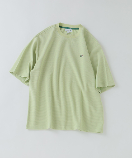 LACOSTE（ラコステ）の「LACOSTE / ラコステ 別注ヘビーピケ Tシャツ（Tシャツ/カットソー・メンズ・ピンク系その他/ブラック系その他/サファリグリーン/ブルー/グレー/ネイビー・4/3/5）」の12枚目の写真