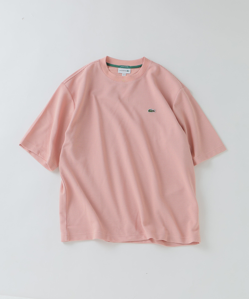 LACOSTE（ラコステ）の「LACOSTE / ラコステ 別注ヘビーピケ Tシャツ（Tシャツ/カットソー・メンズ・ピンク系その他/ブラック系その他/サファリグリーン/ブルー/グレー/ネイビー・4/3/5）」の15枚目の写真