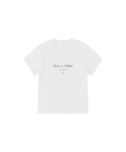 SIYAZU(シヤジュ)の「SITP5266 ミニマルフォント半袖Tシャツ_ホワイト(Tシャツ/カットソー・レディース・ホワイト・ONE)」の1枚目の写真