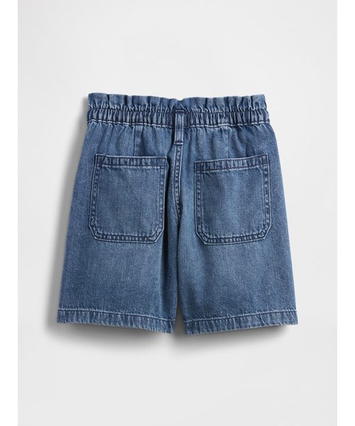 GAP（ギャップ）の「ハイライズ リラックスフィット プルオン ユーティリティ ショートパンツ (キッズ)（デニムパンツ・キッズ・インディゴブルー/ライトインディゴブルー・160cm/150cm/140cm/130cm/120cm/110cm）」の5枚目の写真
