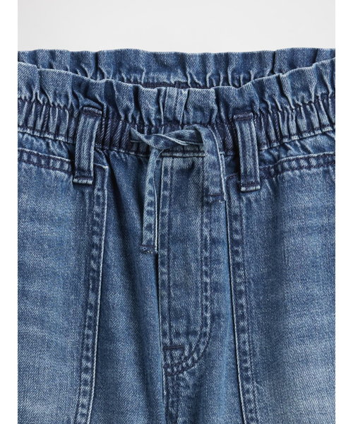 GAP（ギャップ）の「ハイライズ リラックスフィット プルオン ユーティリティ ショートパンツ (キッズ)（デニムパンツ・キッズ・インディゴブルー/ライトインディゴブルー・160cm/150cm/140cm/130cm/120cm/110cm）」の7枚目の写真
