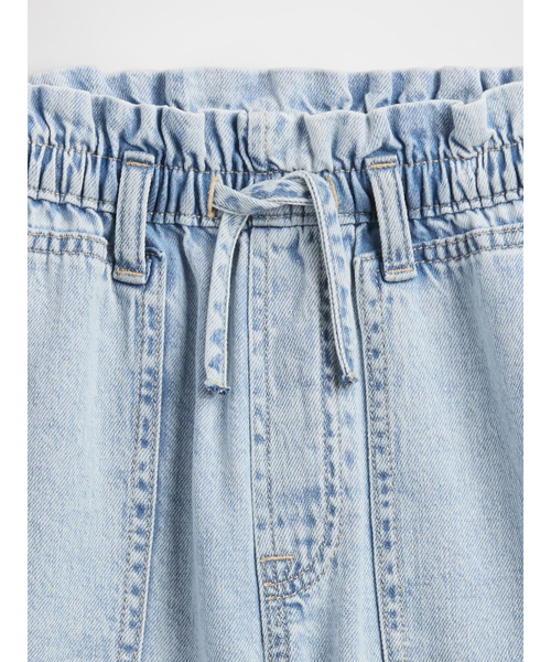 GAP（ギャップ）の「ハイライズ リラックスフィット プルオン ユーティリティ ショートパンツ (キッズ)（デニムパンツ・キッズ・インディゴブルー/ライトインディゴブルー・160cm/150cm/140cm/130cm/120cm/110cm）」の8枚目の写真