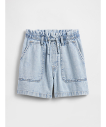 GAP | ハイライズ リラックスフィット プルオン ユーティリティ ショートパンツ (キッズ)(デニムパンツ)