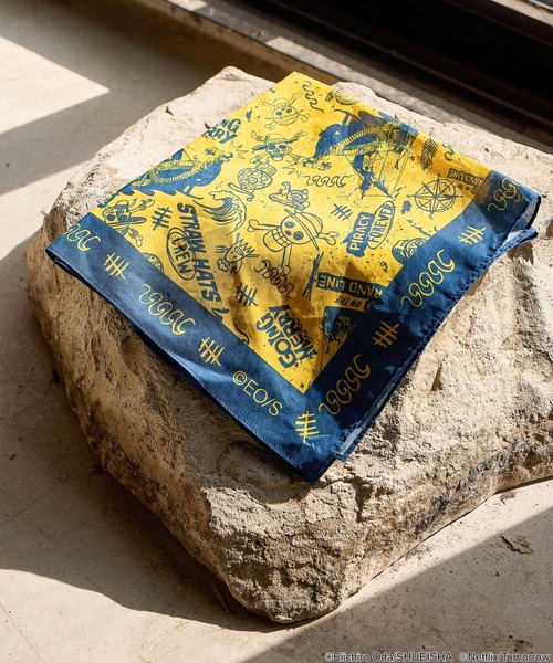 niko and...（ニコアンド）の「【Netflixシリーズ実写版「ONE PIECE」】コラボバンダナ（バンダナ/スカーフ・メンズ・ネイビー/ブラック/ピンク/イエロー・FREE）」の3枚目の写真