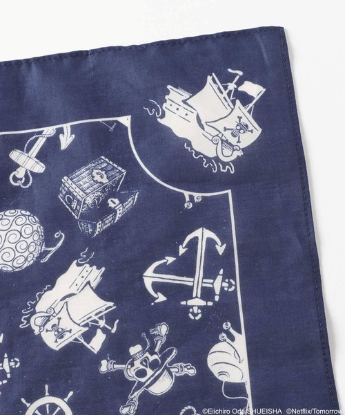 niko and...（ニコアンド）の「【Netflixシリーズ実写版「ONE PIECE」】コラボバンダナ（バンダナ/スカーフ・メンズ・ネイビー/ブラック/ピンク/イエロー・FREE）」の11枚目の写真