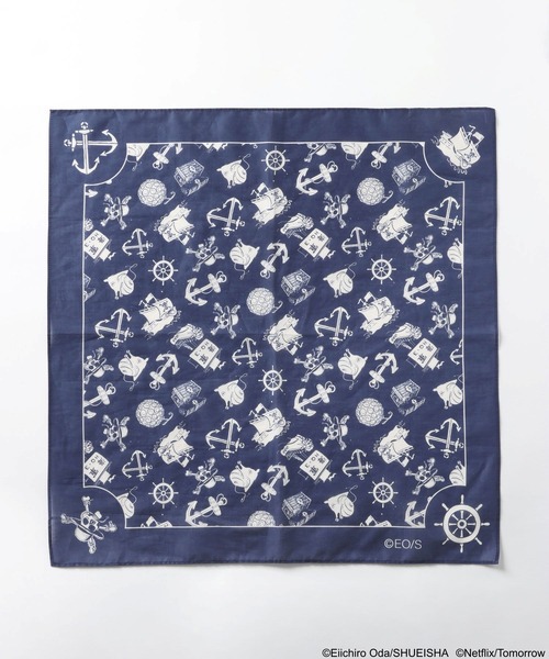 niko and...（ニコアンド）の「【Netflixシリーズ実写版「ONE PIECE」】コラボバンダナ（バンダナ/スカーフ・メンズ・ネイビー/ブラック/ピンク/イエロー・FREE）」の6枚目の写真