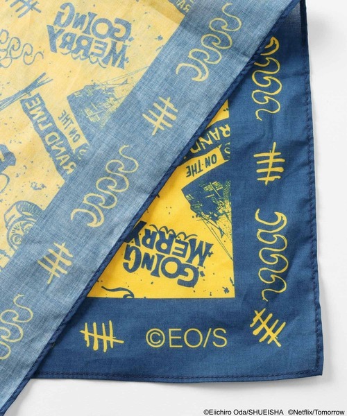 niko and...（ニコアンド）の「【Netflixシリーズ実写版「ONE PIECE」】コラボバンダナ（バンダナ/スカーフ・メンズ・ネイビー/ブラック/ピンク/イエロー・FREE）」の14枚目の写真