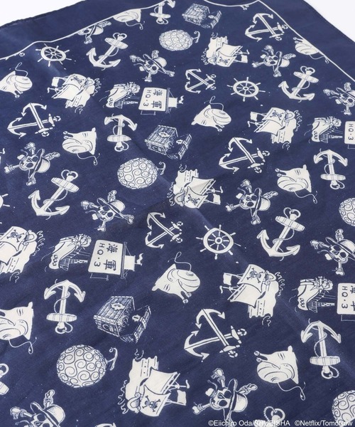 niko and...（ニコアンド）の「【Netflixシリーズ実写版「ONE PIECE」】コラボバンダナ（バンダナ/スカーフ・メンズ・ネイビー/ブラック/ピンク/イエロー・FREE）」の9枚目の写真