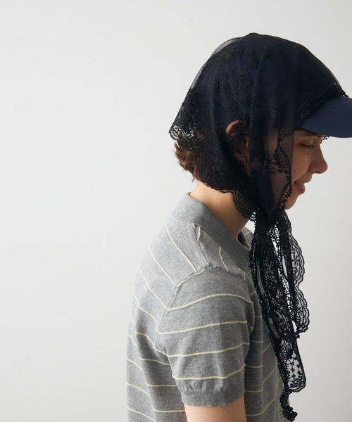 full/fill.(フルフィル)の「thin border polo tops / 細ボーダーポロトップス(ポロシャツ・レディース・グレー/ネイビー・FREE)」の10枚目の写真