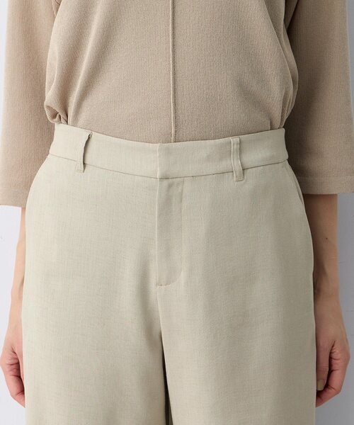 A/C DESIGN BY ALPHA CUBIC(エーシーデザインバイアルファキュービック)の「リネンライクワイドパンツ【セットアップ対応・ウエストゴム・シワになりにくい】(その他パンツ・レディース・ベージュ/ネイビー・61/64/67)」の15枚目の写真
