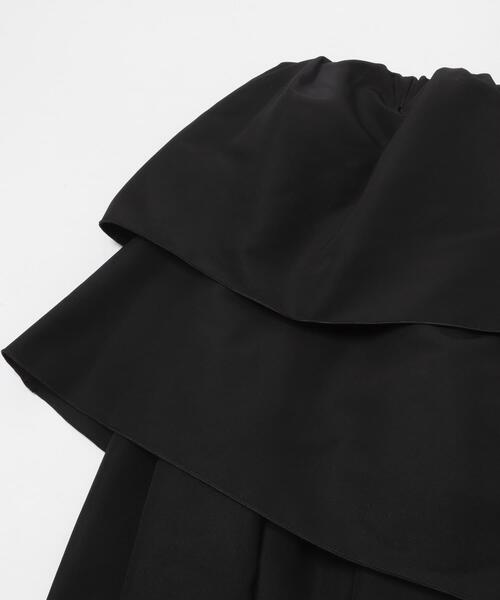 SENSE OF PLACE by URBAN RESEARCH（センスオブプレイスバイアーバンリサーチ）の「タックボリュームティアードスカート（スカート・レディース・ブラック/アイボリー・ONE）」の10枚目の写真